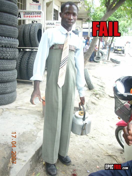 Watch: fashion Fail
