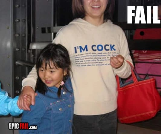 Moment: fashion Fail