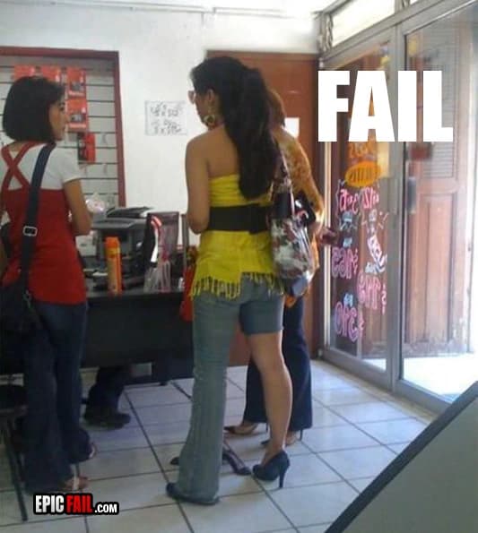 Watch: fashion Fail