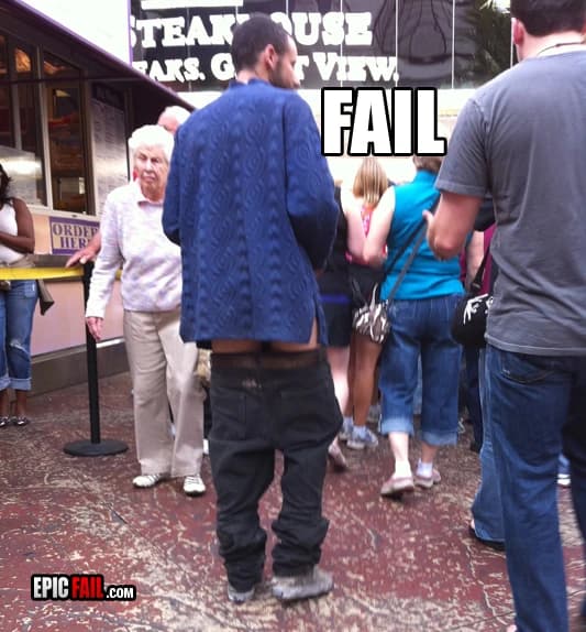 Scene: fashion Fail