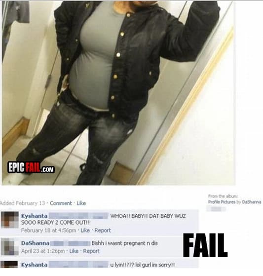 Scene: facebook Fail