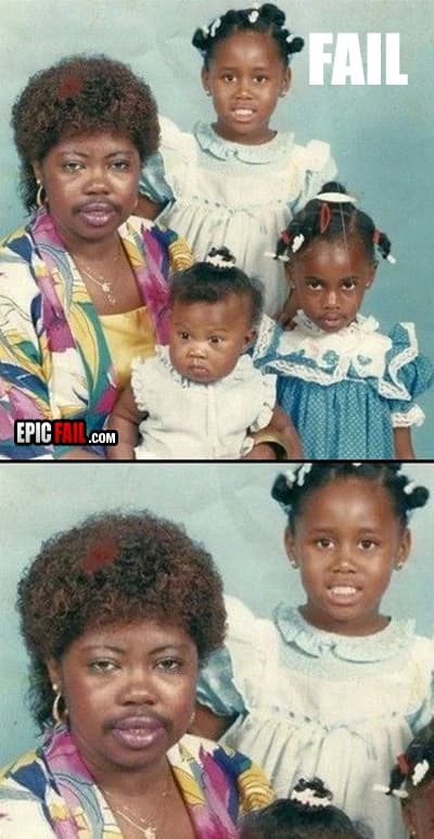 Caught on camera: family Photo Fail