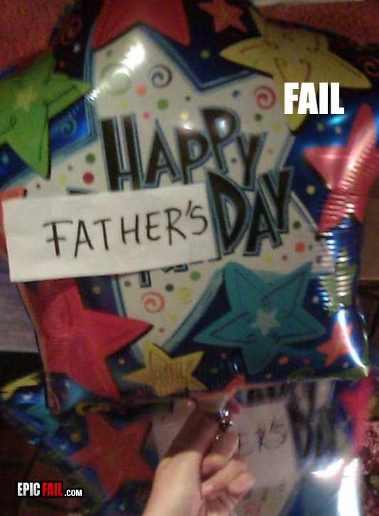 Moment: father's Day Balloon Fail