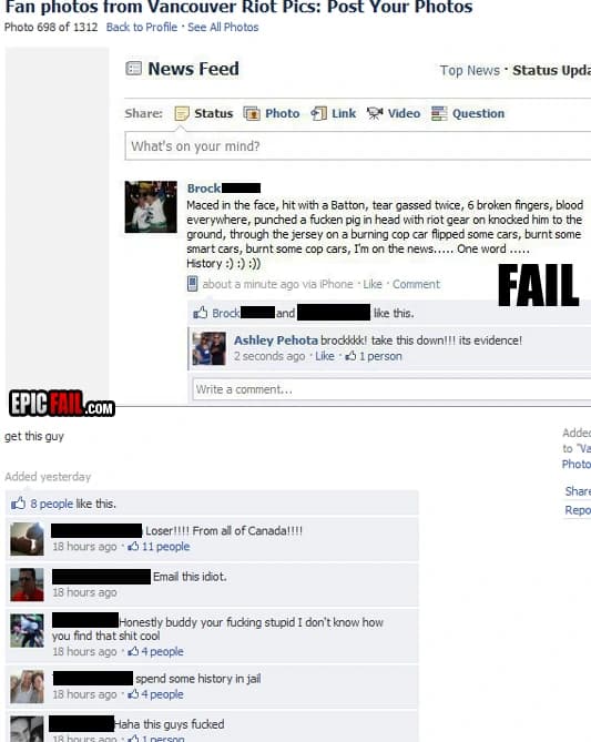 Scene: facebook Showoff Fail