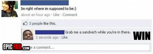 Caught on camera: facebook Reply Win