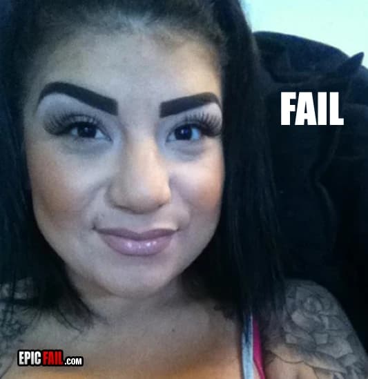 Moment: eyebrows Fail
