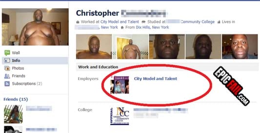 Scene: facebook Modeling Fail