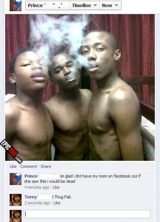 Scene: facebook Showoff Fail