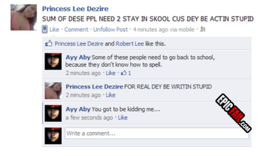 Watch: facebook Status Update Fail
