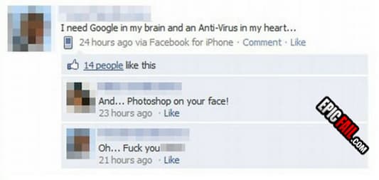 Scene: facebook Comment Win