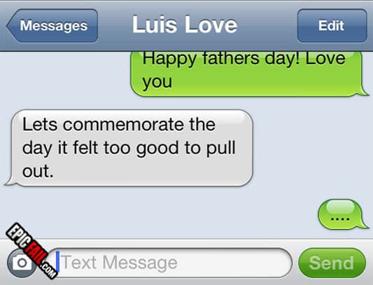 Scene: father's Day Text Win