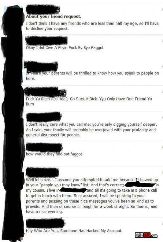 Watch: facebook Manners Fail