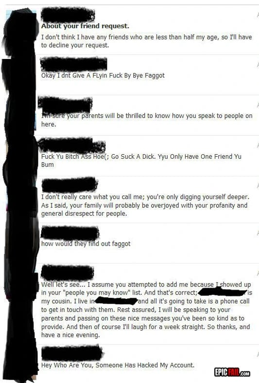 Watch: facebook Manners Fail