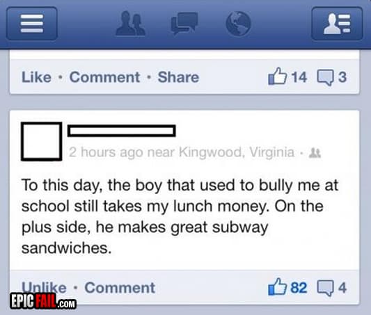 Moment: facebook Status Win