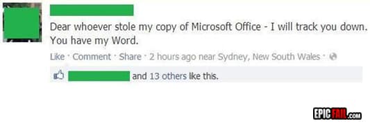 Clip: facebook Status Update Win