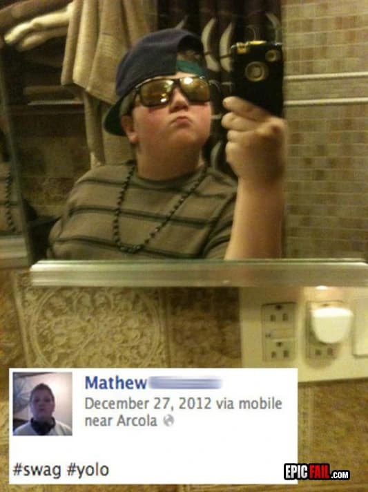 Moment: facebook Swag Fail
