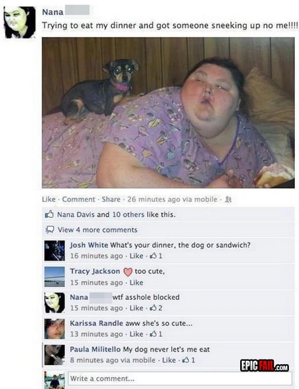 Moment: facebook FAIL
