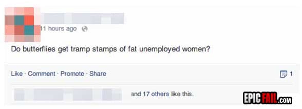 Caught on camera: facebook Status WIN