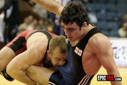 Moment: epic Wrestling FAIL