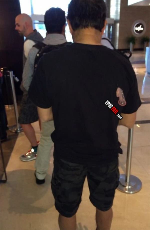 Excuse Me Sir, There's A Condom On Your Back — fail moment