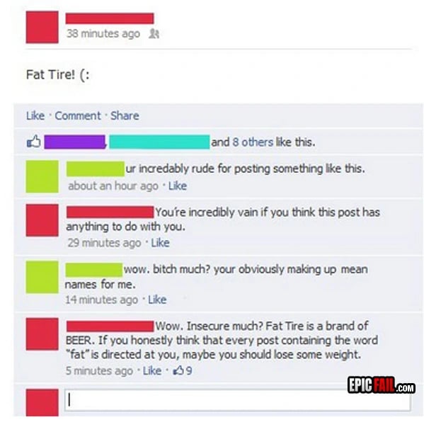 Moment: facebook FAIL