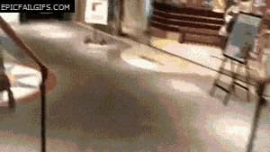 Tiny Escalator — fail moment