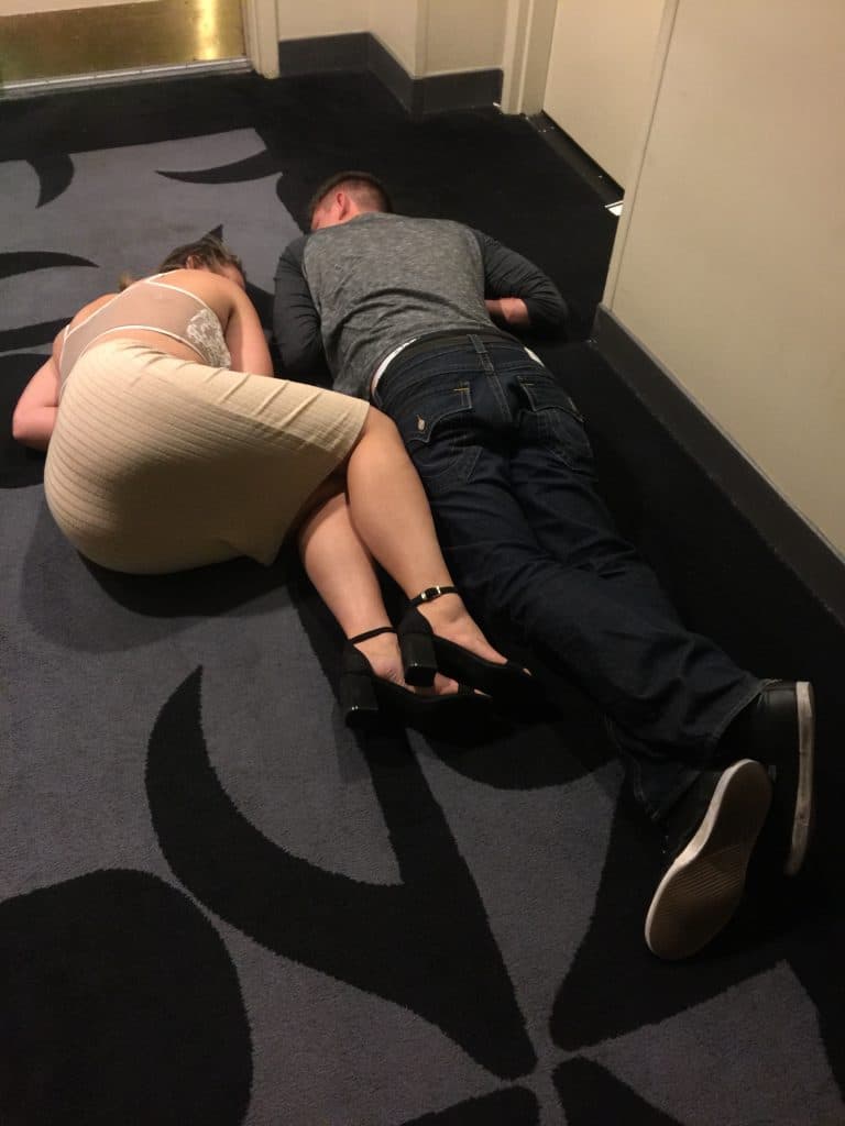 When the night doesn't go exactly as planned — fail moment