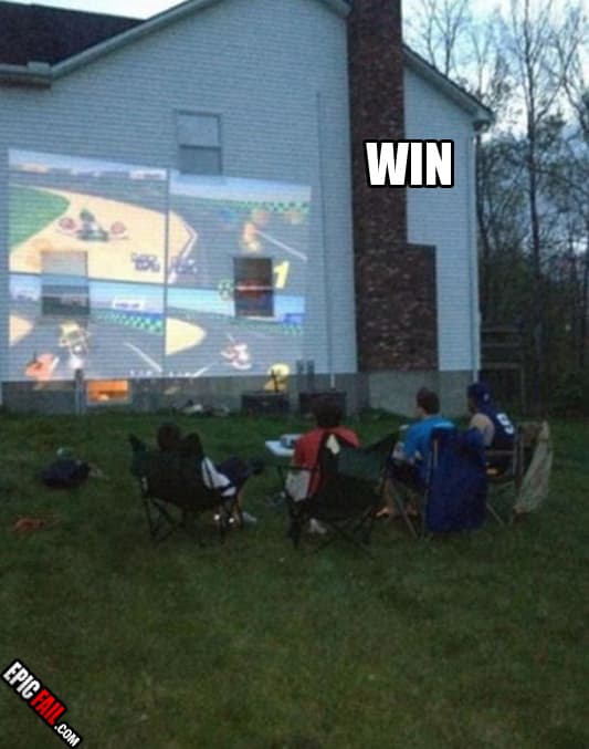 Scene: improvisation Win House Projector
