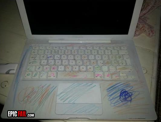 Caught on camera: coloring Fail Mac