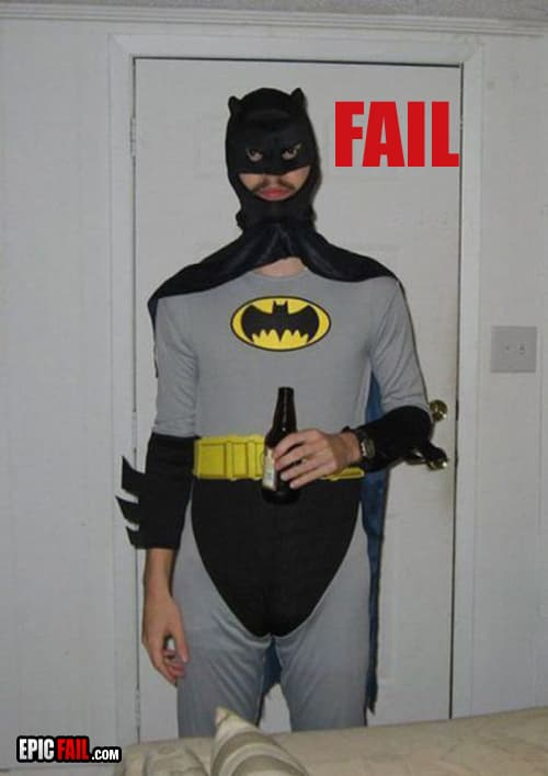 The most menacing Batman you'll ever see — fail moment