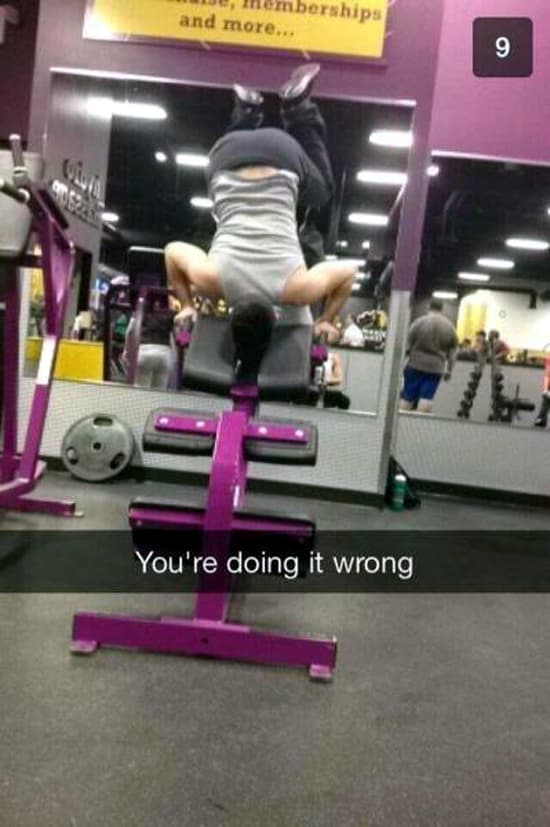 WELCOME TO PLANET FITNESS — fail moment