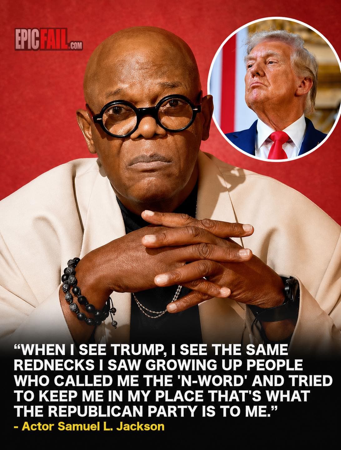 Samuel L. Jackson's Controversial Take on Trump and Republicans — viral news clip
