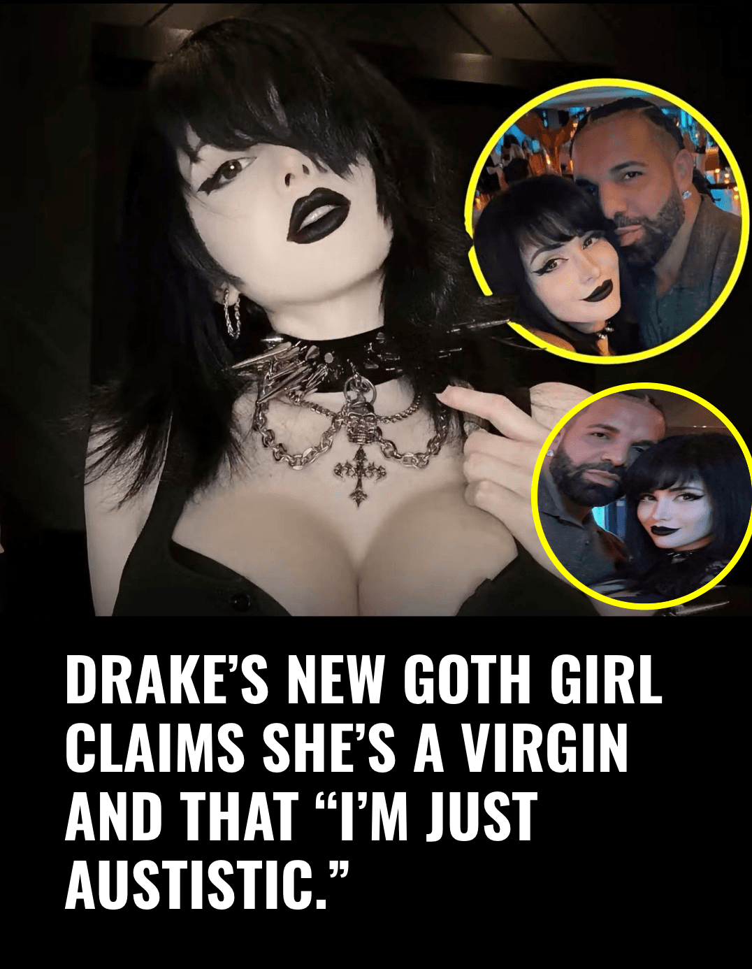 DRAKE’S GOTH GIRL PINKCHYU CLAIMS SHE’S A VIRGIN BUT HAS DONE OTHER THINGS — viral news clip