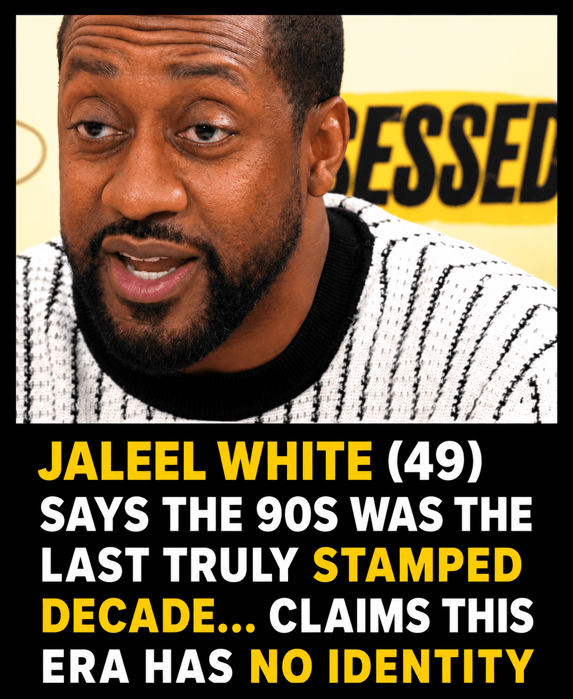 JALEEL WHITE (49) CLAIMS THIS ERA HAS NO IDENTITY — viral news clip