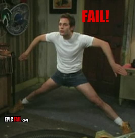 Moment: dance Fail