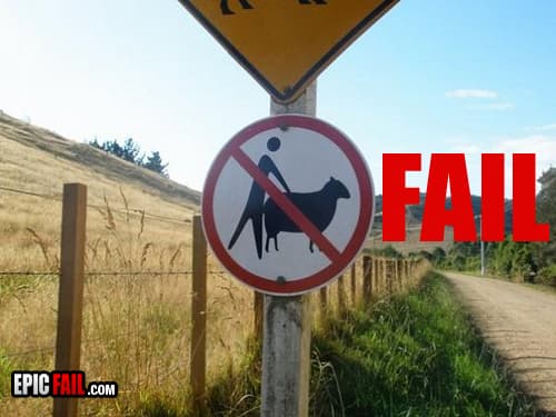 Moment: sign Fail