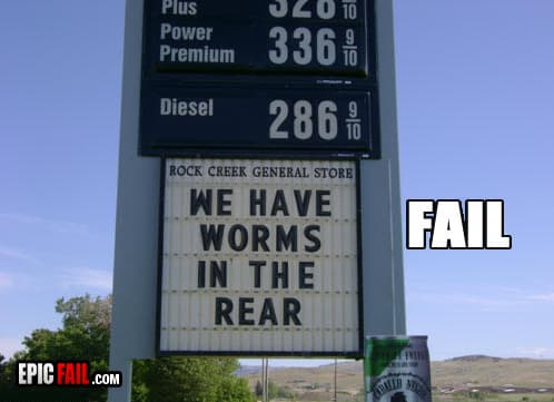 Clip: sign Fail