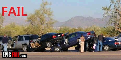 Moment: driving Fail