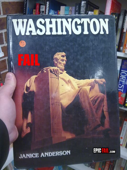 Caught on camera: book Title Fail