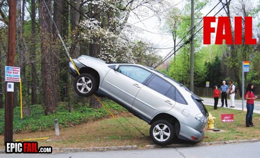 Scene: driving Fail