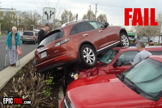 Moment: driving Fail