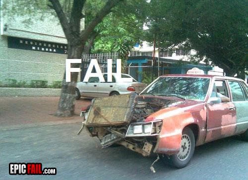 Caught on camera: car Fail