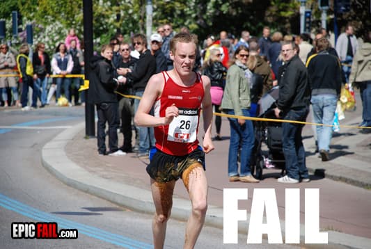 Watch: runner Fail