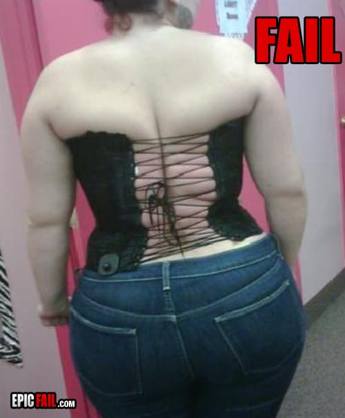 Clip: corset Fail
