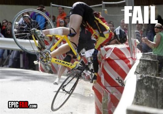 Scene: cyclist Fail