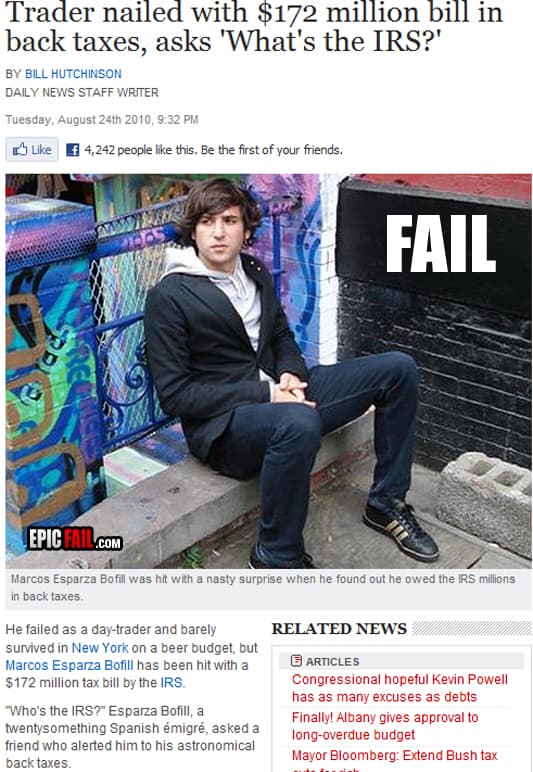 Caught on camera: day-Trader Fail