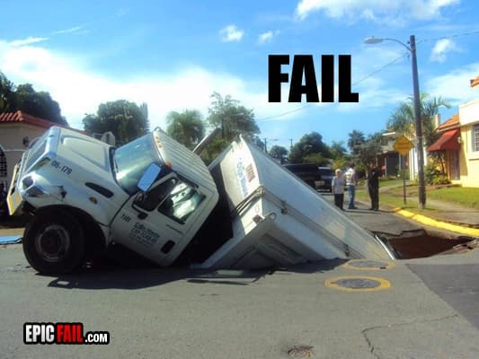 Watch: epic Truck Fail