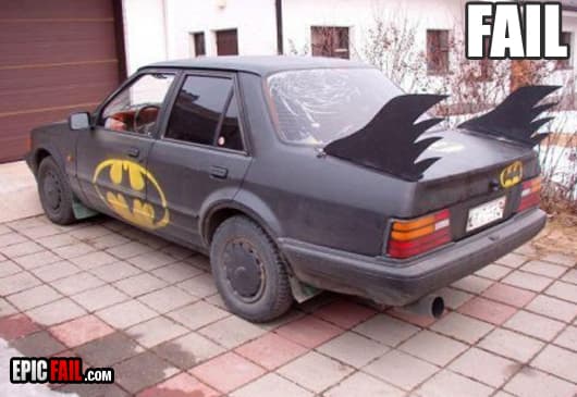 Moment: batmobile Fail