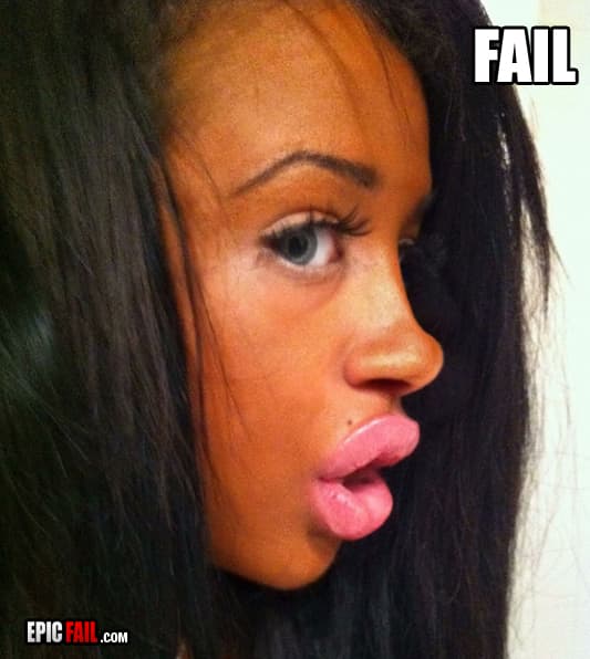 Watch: duckface Fail