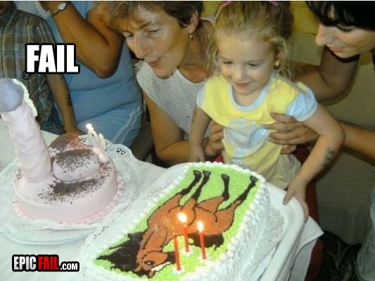 Moment: epic Cake Fail